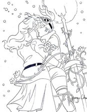 POISON IVY AND HARLEY QUINN KISS ORIGINAL COMIC ART 20 ON CARD STOCK