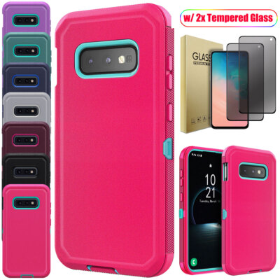 For Samsung Galaxy S10/S10e/S10+ Phone Case Cover /Privacy Screen Protector 
