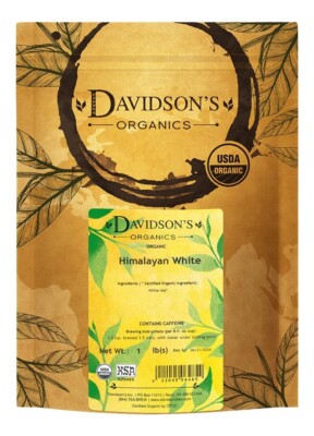 Davidson's Organics Himalayan White Loose Leaf Tea 16-Ounce Bag