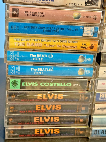 60 Audio Cassettes Lot Grateful Dead Elvis Dylan ABBA Joplin & More - Tested - Picture 3 of 16