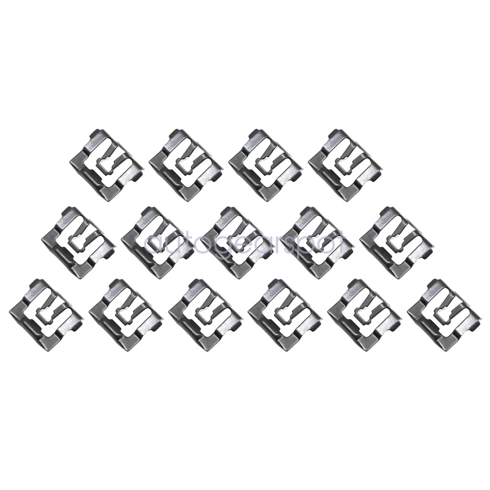 Front Windshield Rear Window Reveal Trim Molding Clips Fit Chrysler Dodge 15Pcs - Image 3 of 4