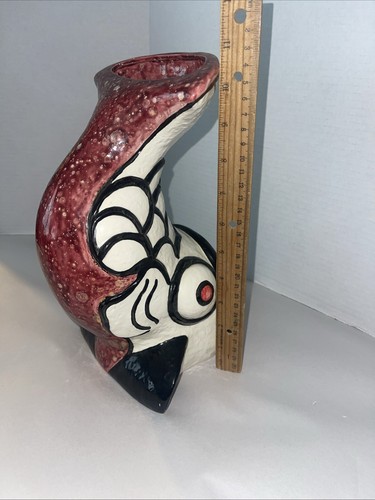 Fish Chiminea Table Top Tiki Fireplace Succulent Candle Holder Chimney 11” - Picture 8 of 11
