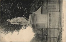 Old postcard AK Gap statue Baron Ladoucette FRANCE (1210793)