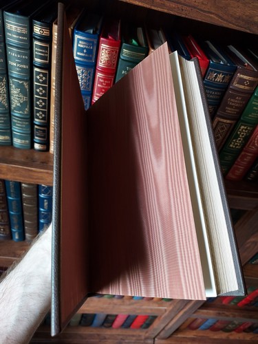 Franklin Library George Orwell Animal Farm 1984 MINT Leather Dystopian Classics - Foto 13 di 18