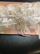 NEW WEDDING GARTER, FROM LOCAL WEDDING SHOP, NOW CLOSED. MANY LISTED. GRY-99-41