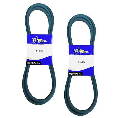 2PK Heavy Duty V-Belt Blue for John Deere STX30 316 318 322 332