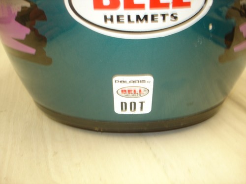Vintage Bell Polaris wedge Snowmobile Helmet multi color NICE - Picture 3 of 13