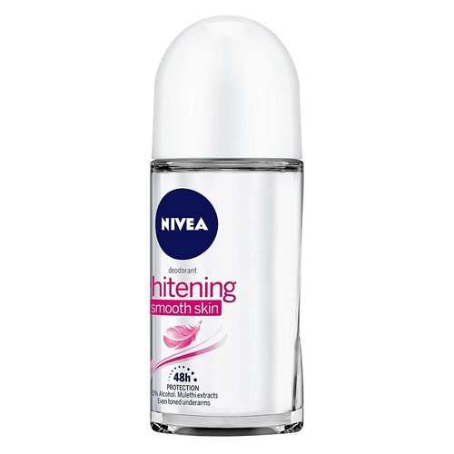 NIVEA Deodorant Roll-on, Whitening Smooth Skin, 50ml Pack of 3 Natural Glow - Picture 9 of 9
