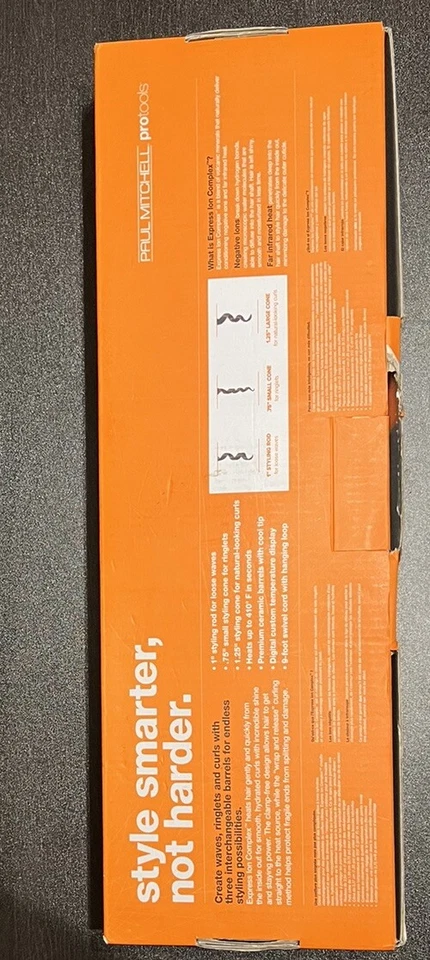 Curling Iron 3 In 1 Paul Mitchell Express Ion Unclipped Pro Tools Black (3-in-1) - Image 4 of 4