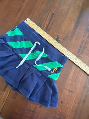 Ralph Lauren Girls Blue Green School Girl Preppy Skort Skirt Size S 7 - Picture 6 of 7