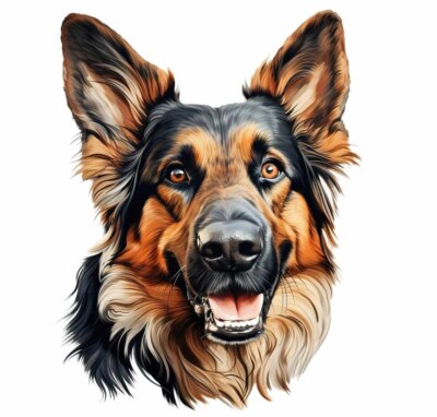 Designer Aufkleber / Sticker Decal - XL- Deutscher Schäferhund 20