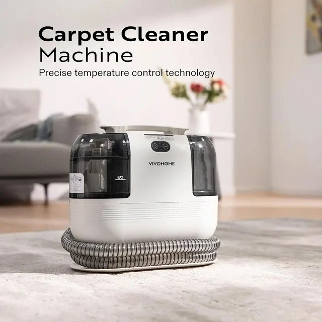 Portable Carpet Cleaner Machine, 15s Fast Heating Spot Cleaner, 4 Brush Heads - Image 2 of 4