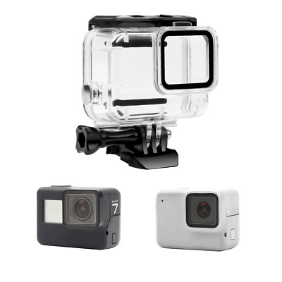 Waterproof Housing Case Diving Protective Cover For Gopro Hero 7 Silver White Uk Ebay