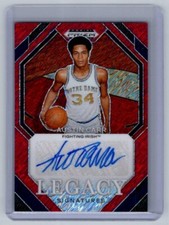 2024 Prizm Draft Picks - Austin Carr Auto #LS-ACR - Red Shimmer /11