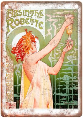 1896 Liquor Poster Retro Look Retro Look Reproduction Metal Sign E1245