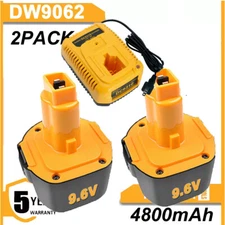 Replacement for Dewalt 9.6 Volt Battery DW9062 DW9061 DE9036 DE9062 /Charger