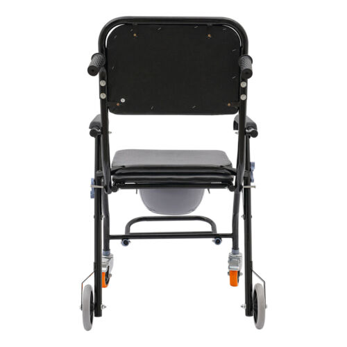 Duschrollstuhl Toilettenrollstuhl Faltbarer Duschsitz Vorsitz Duschstuhl Mit Räd - Bild 16 von 23