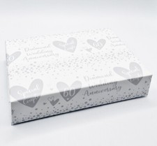 2 Sheets Diamond 60th Wedding Anniversary Wrapping Paper Heart Design (P-W111)