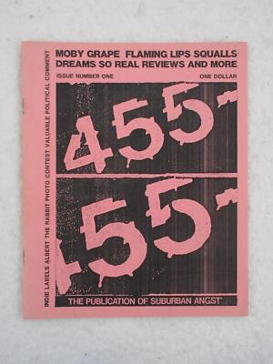 455- The Publication of Suburban Angst Issue #1 MOBY GRAPE Skip Spence FANZINE