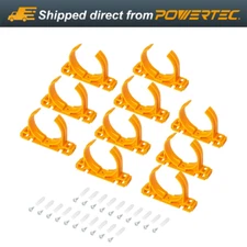 POWERTEC 70342-P2 Open Style Hangers for 2-1/2" Dust Collection Pipe&Hose, 10PK