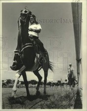 1981 Press Photo Shriners at Fair Grounds during practice for annual convention