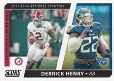 2021 Panini Score Football Derrick Henry Collegiate Champions No. CC4 Titans
