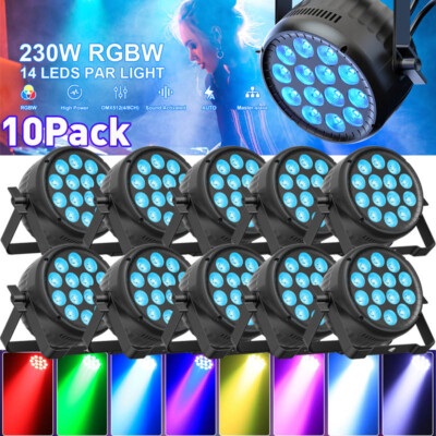14 LED 230W PAR Light RGBW DMX Beam Disco Wedding Stage Party DJ Stage Lighting