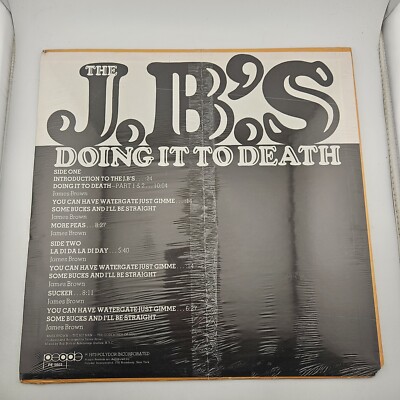 The J. B.'s Doing It To Death Vinyl Sealed 1973 PE 5603 New The J. B.'s Doing It To Death Vinyl Sealed 1973 PE 5603 New