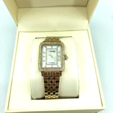 Anne Klein New York Fashion Watch Swiss Movement Gold Tone Premium Crystals New