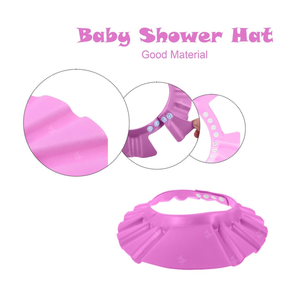 Baby Shower Hat Multi Colors Cap No Tears Bath Washing Hair Protection