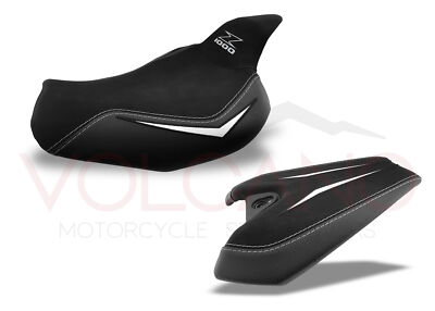 Fit Kawasaki Z1000 2014-2020 Vulkan Design Sitzbezug Weiß K042CD Anti Rutsch