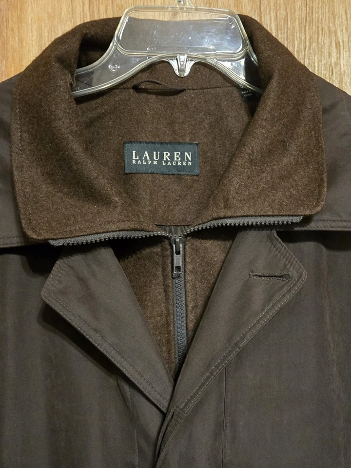 Para hombres LAUREN Ralph Lauren Plumero Marrón A Presión Forro Edredón - Ver Detalles, Usado Foto 3 de 4