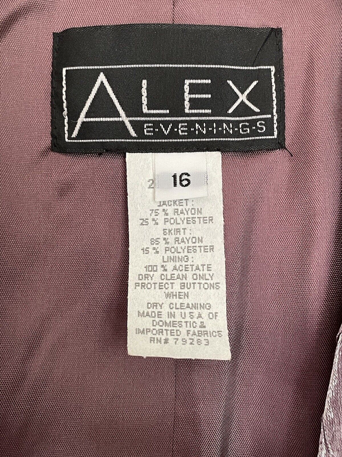 Alex Evenings 2 Piece Set Jacket Maxi Skirt Size … - image 7