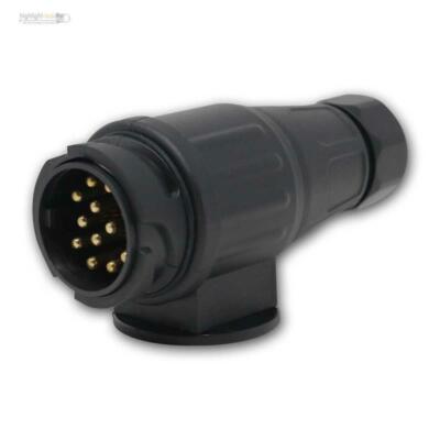 Auto/Kfz Anhänger Stecker, 13-polig, neu lang, 12/24V, für Anhängerkupplung