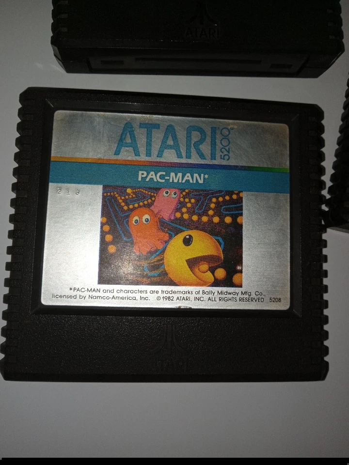 Atari 5200 Game Cartridges 3 Pac-man, Pole Position, Centipede 1982-83 - Image 2 of 4