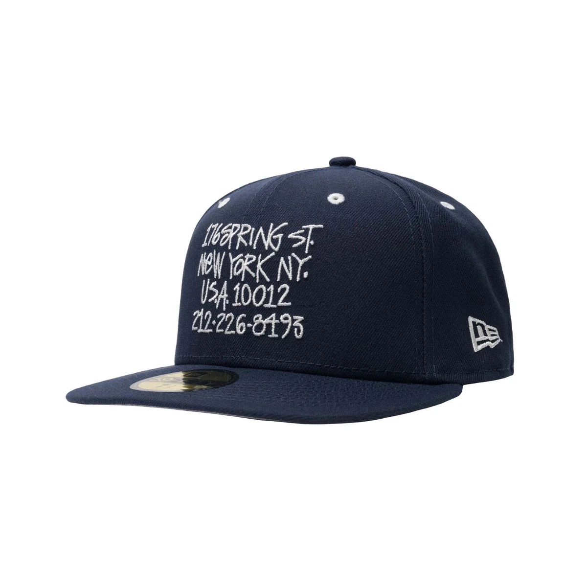 Stussy NYC Chapter New Era New York Navy Fitted Cap Hat 7 5/8