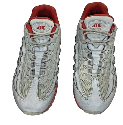 Nike - Air Max 95 Attack Pack - Mens 9 - Metallic Silver Sport Red