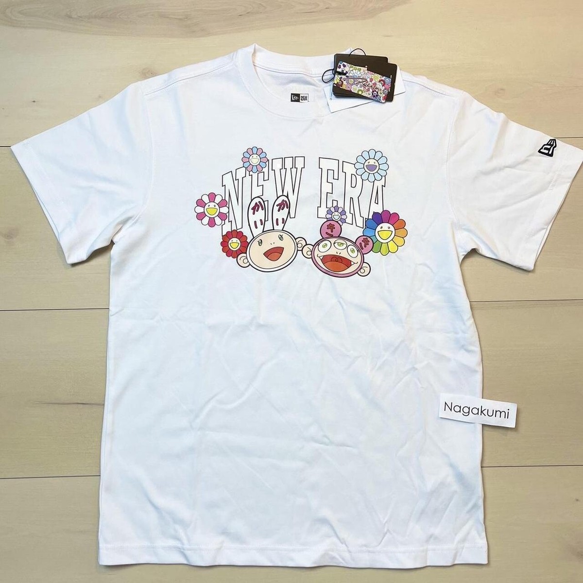 ★大人気★New Era X Takashi Murakami brand-print S/S Tee ☆大人気☆New Era X Takashi Murakami brand-print S/S Tee