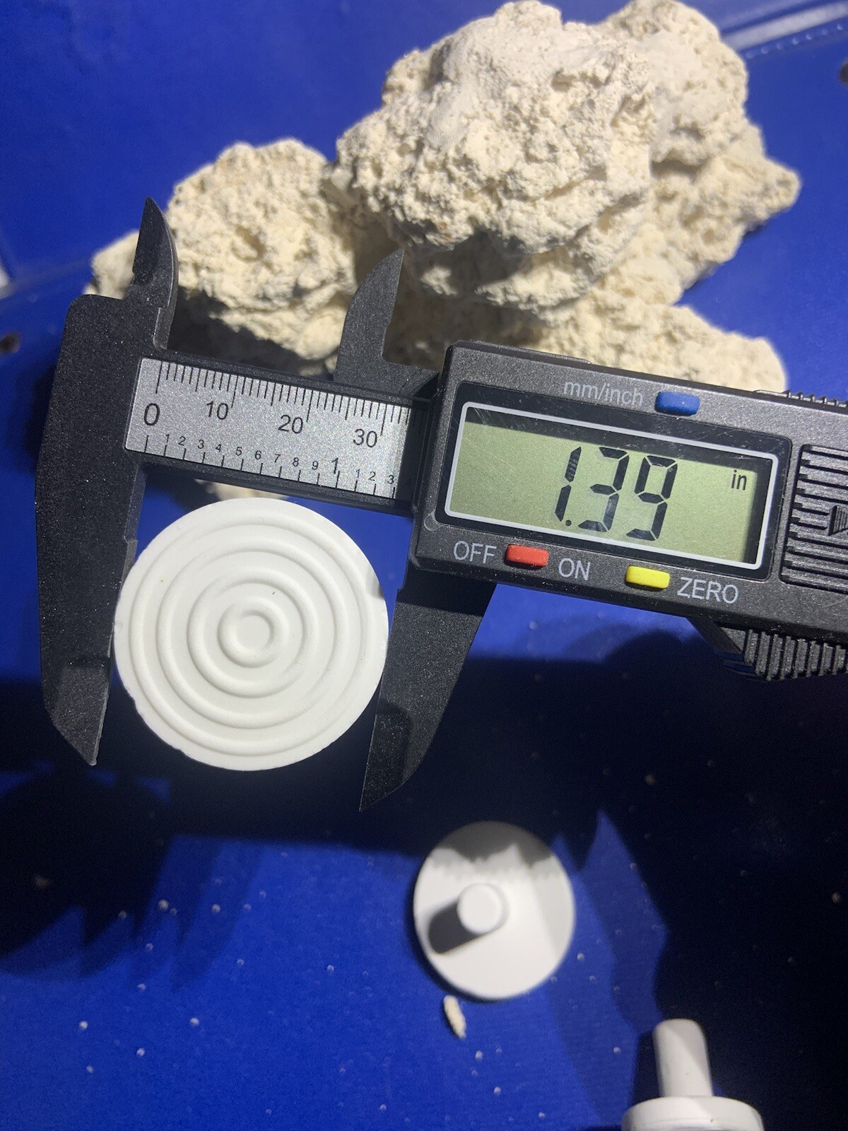 100  CURED REEF DISKS FOR LIVE CORAL FRAG PROPAGATION 1.39 inch Round