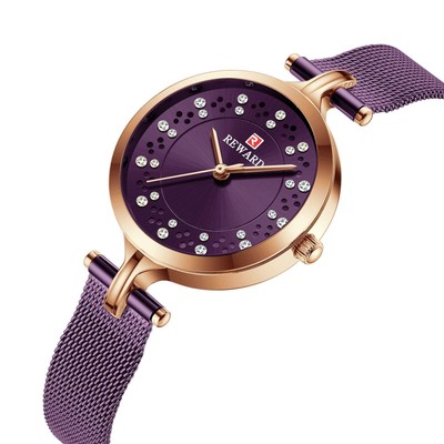 Elegant Waterproof Quartz Watch for Women with Mesh Band   Customizable Gift Opt
