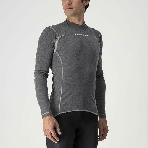 NEW Castelli FLANDERS Long Sleeve Thermal Cycling Base Layer, Gray, Size Large - Picture 4 of 6