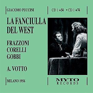 Puccini: La Fanciulla Del West (1956) - Votto CD Myto New - Picture 1 of 1