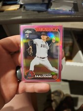 2024 Topps Chrome - Pink Refractor #178 Andrew Saalfrank (RC)