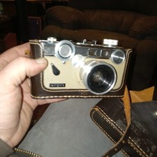 VINTAGE ARGUS FLASHFINDER 35MM CAMERA VG COND WITH LEATHER CASE