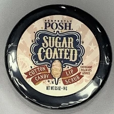 Perfectly Posh ~ SUGAR COATED ~ Cotton Candy ~ LIP SCRUB New Gift for Her
