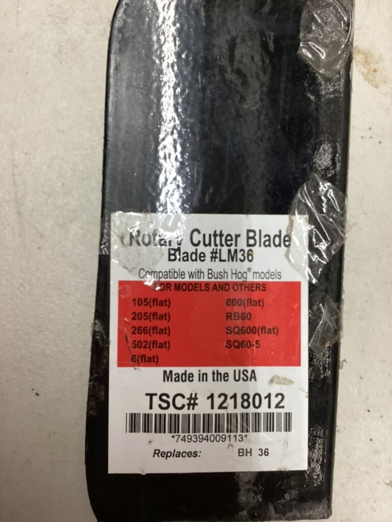 (QTY 1) Bush Hog LM36 Rotary Cutter Blade TSC1218012 eBay