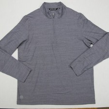 Travis Mathew Quarter Zip Sweater Mens XL Gray The Heater Golf Performance