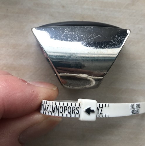 Large Statement Cocktail Ring Silver Tone Black Resin Rectangle Size S Goth  - Afbeelding 13 van 17