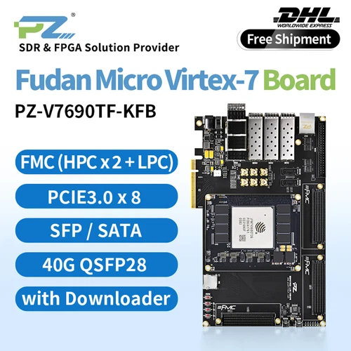 Puzhi FPGA Development Board Fudan Micro Virtex7 V7690T JFM7VX690T36 Industrial 