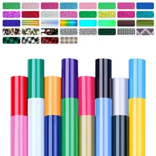HTV Heat Transfer Vinyl For T-shirt 10-12"x2-12FT Iron On For Cricut Heat Press